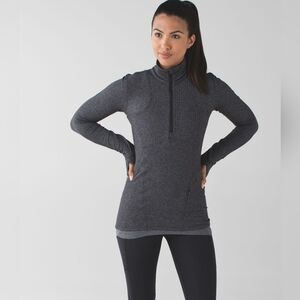 Lululemon Kanto Catch Me 1/2 Zip Heathered Herringbone Size: 4